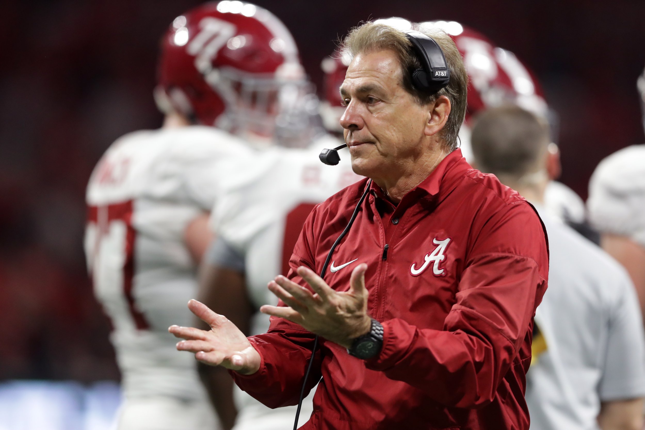 Alabama Crimson Tide head coach Nick Saban.