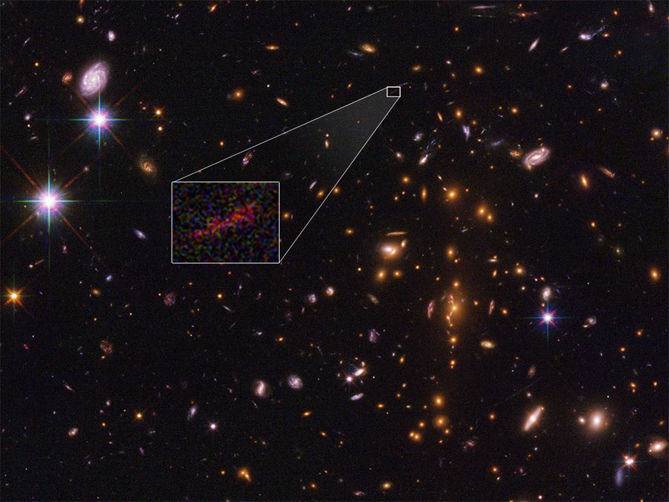 Nasa Has First Close Look At Distant Galaxy From Dawn Of The Universe