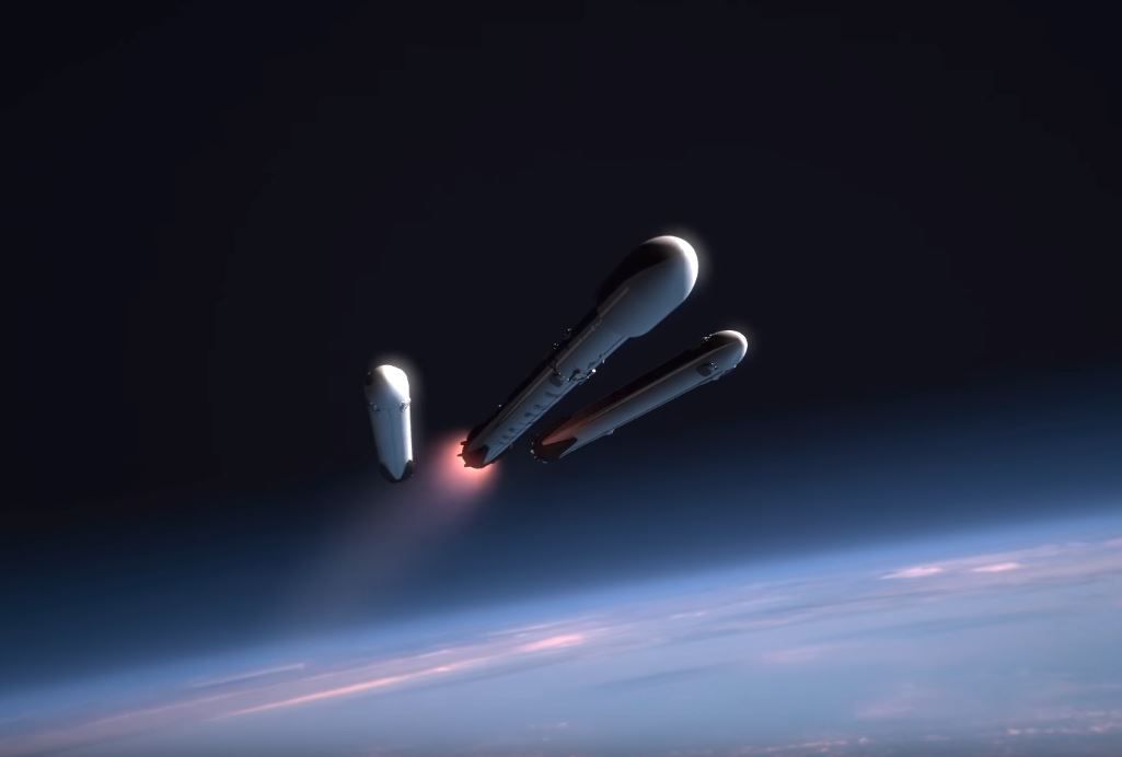 watch spacex falcon heavy rocket test