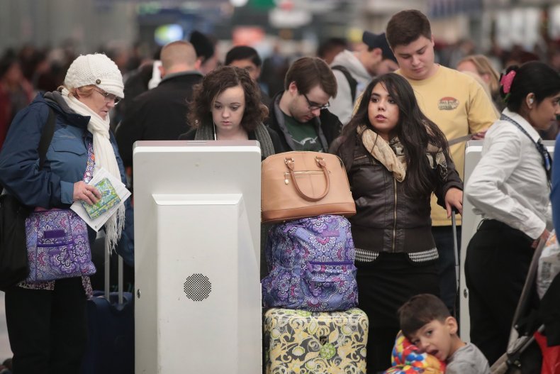 O'Hare airport check-in
