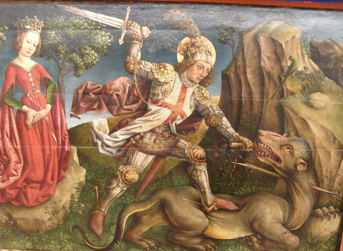 Jost_Haller_-_Saint_George_slaying_the_dragon,_Unterlinden_Museum,_Colmar