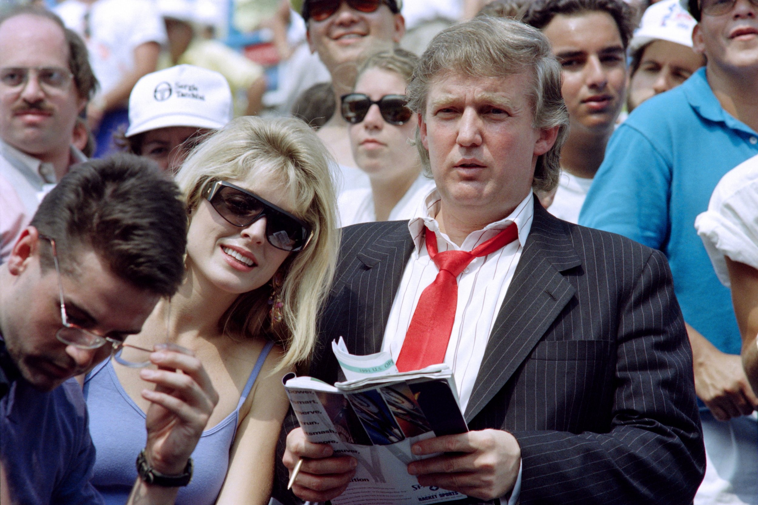 Marla Maples and Donald Trump in 1991