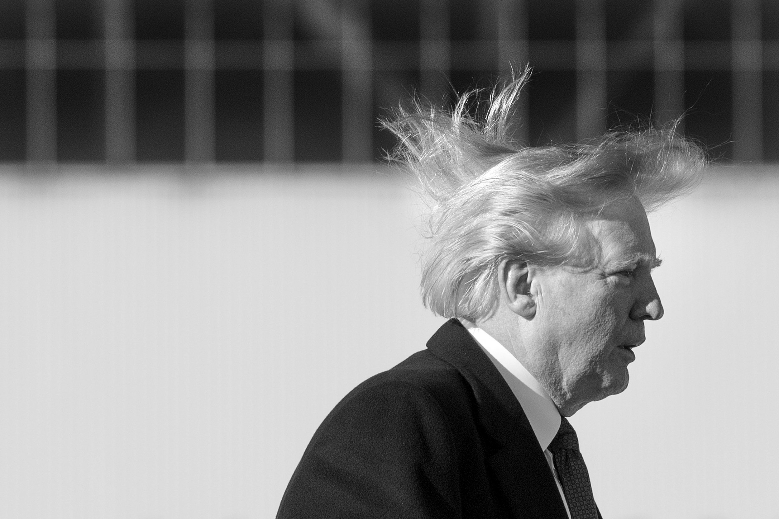 Watch Donald Trump s Hair Flaps in the Wind Revealing His Scalp