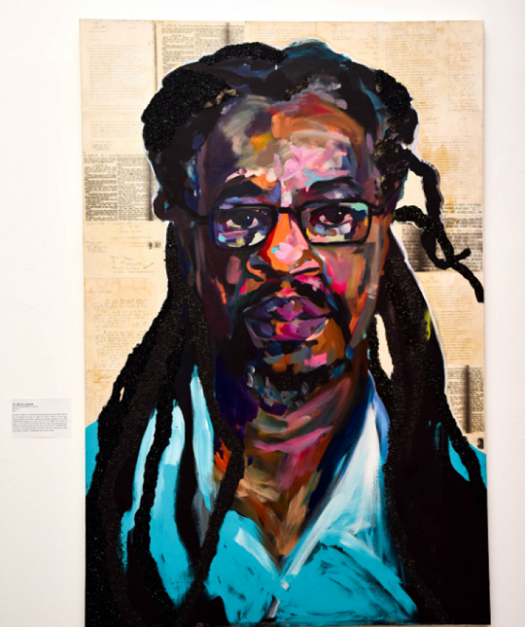 Sophia Dawson portrait of Dr. Mutulu Shakur Sophia Dawson portrait of Dr. Mutulu Shakur