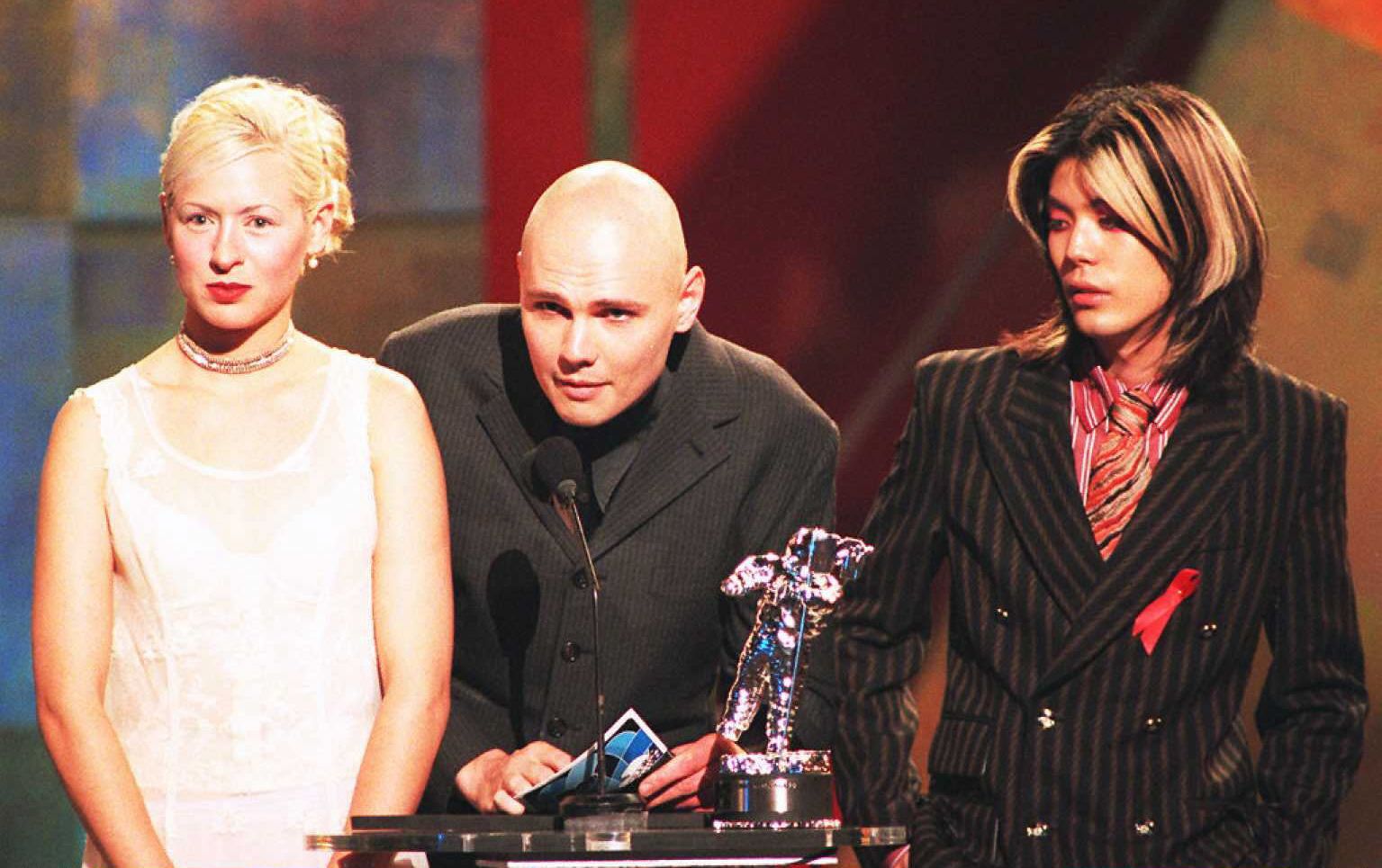 Smashing Pumpkins: Billy Corgan, D'Arcy Wretzky and James Iha