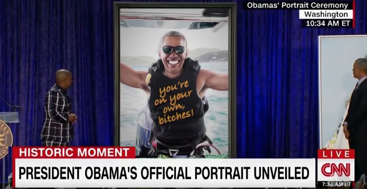 Obama portrait by Jimmy Kimmel