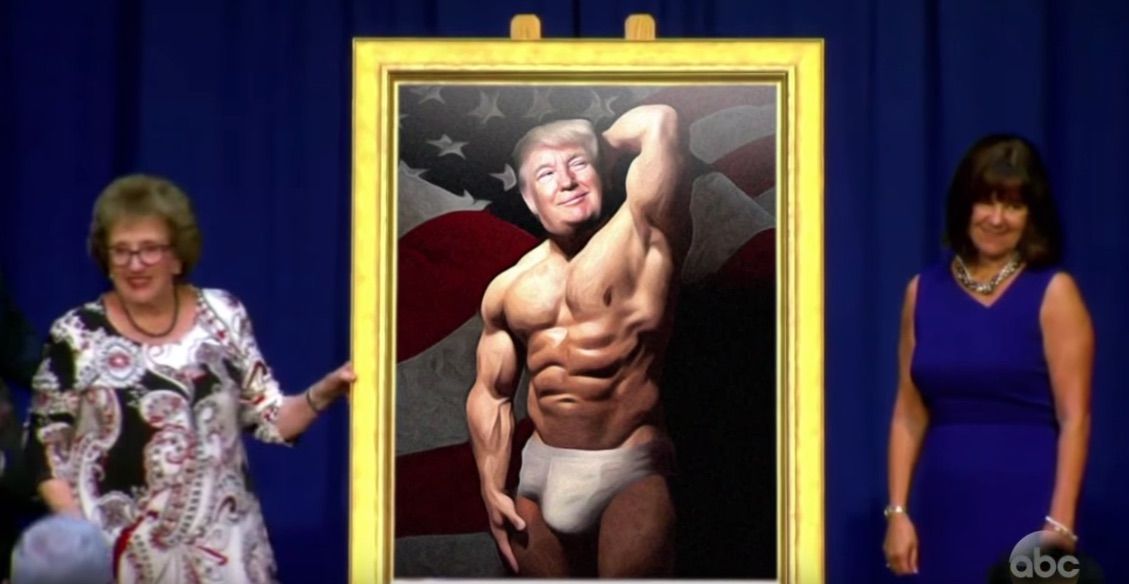 Trump portrait by Jimmy Kimmel