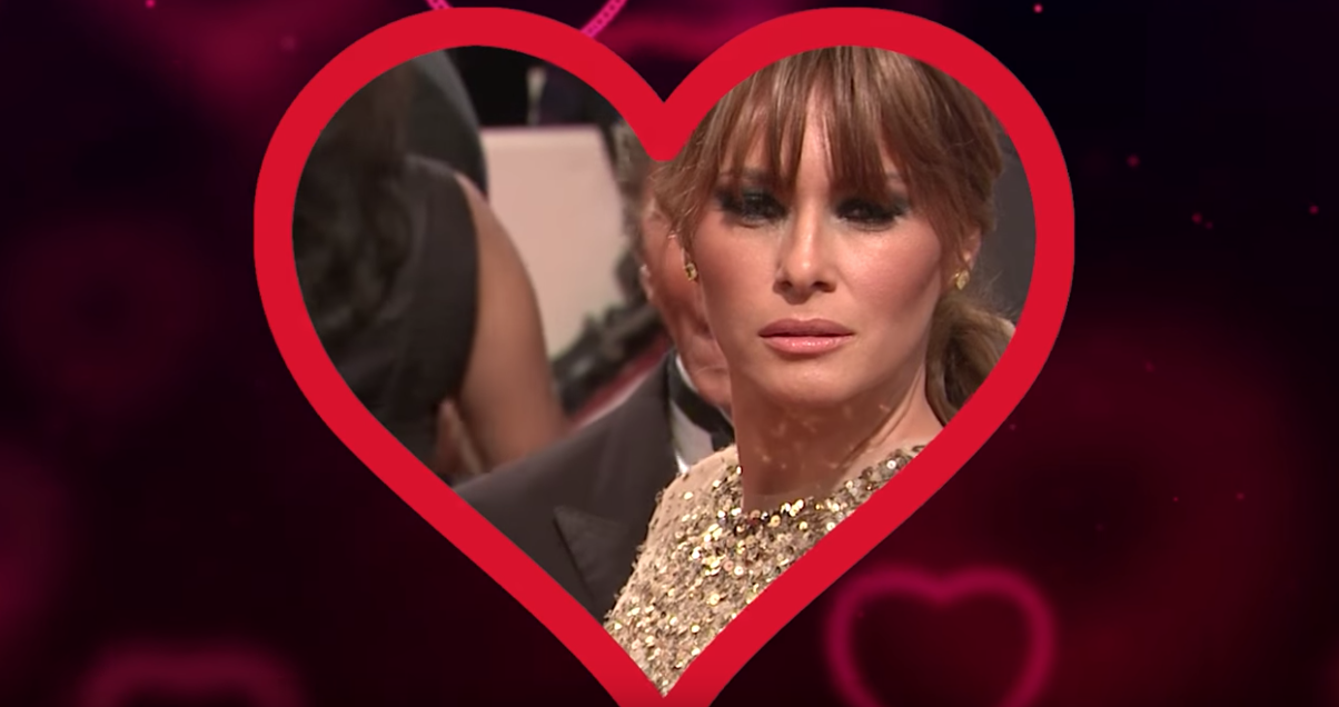 melania valentines day