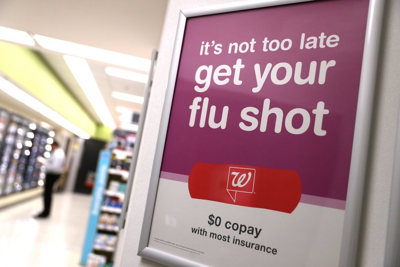 flu shot sign