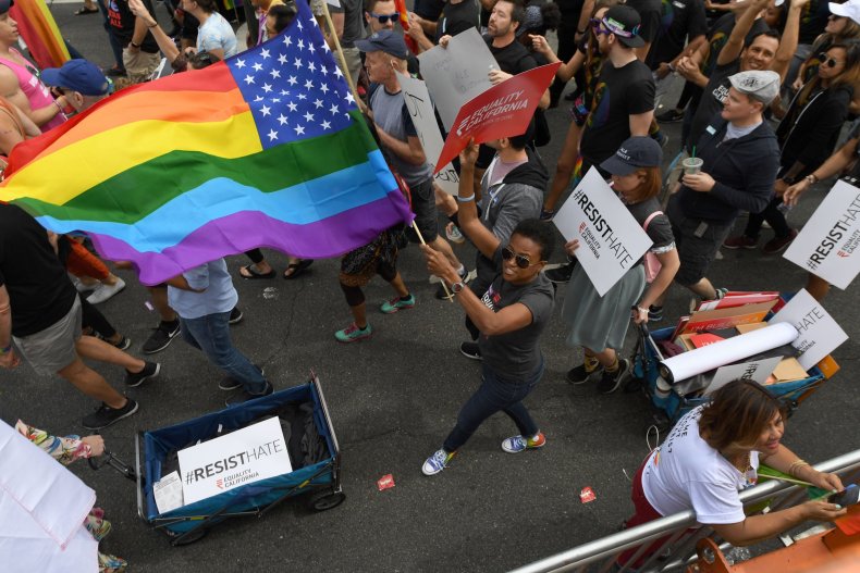 LA Pride 2017 Resist march