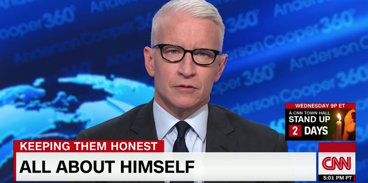 Anderson Cooper slams Trump for playing golf while Florida victims buried