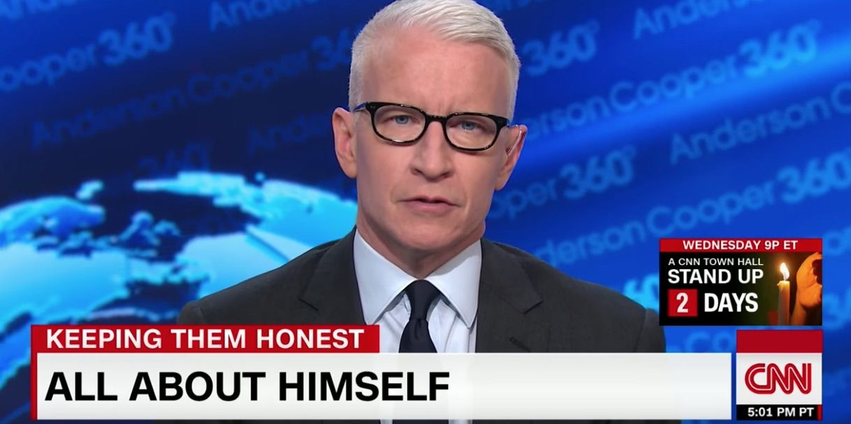 Watch Anderson Cooper Berates Donald Trump For Playing