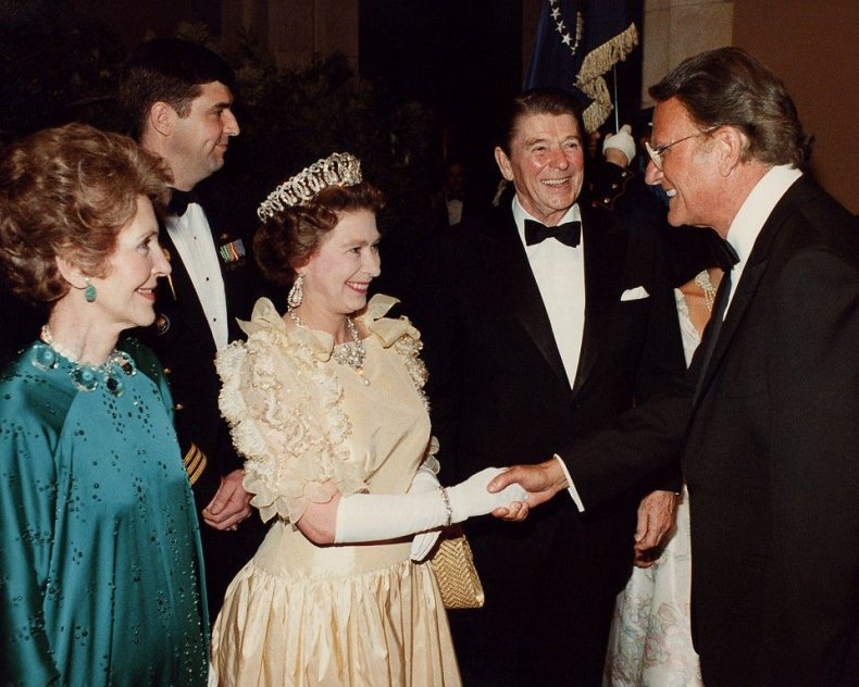 queen elizabeth with billy graham