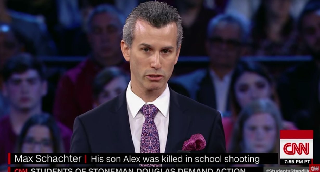 Alex Schachter's father reads poem by Florida shooting victim