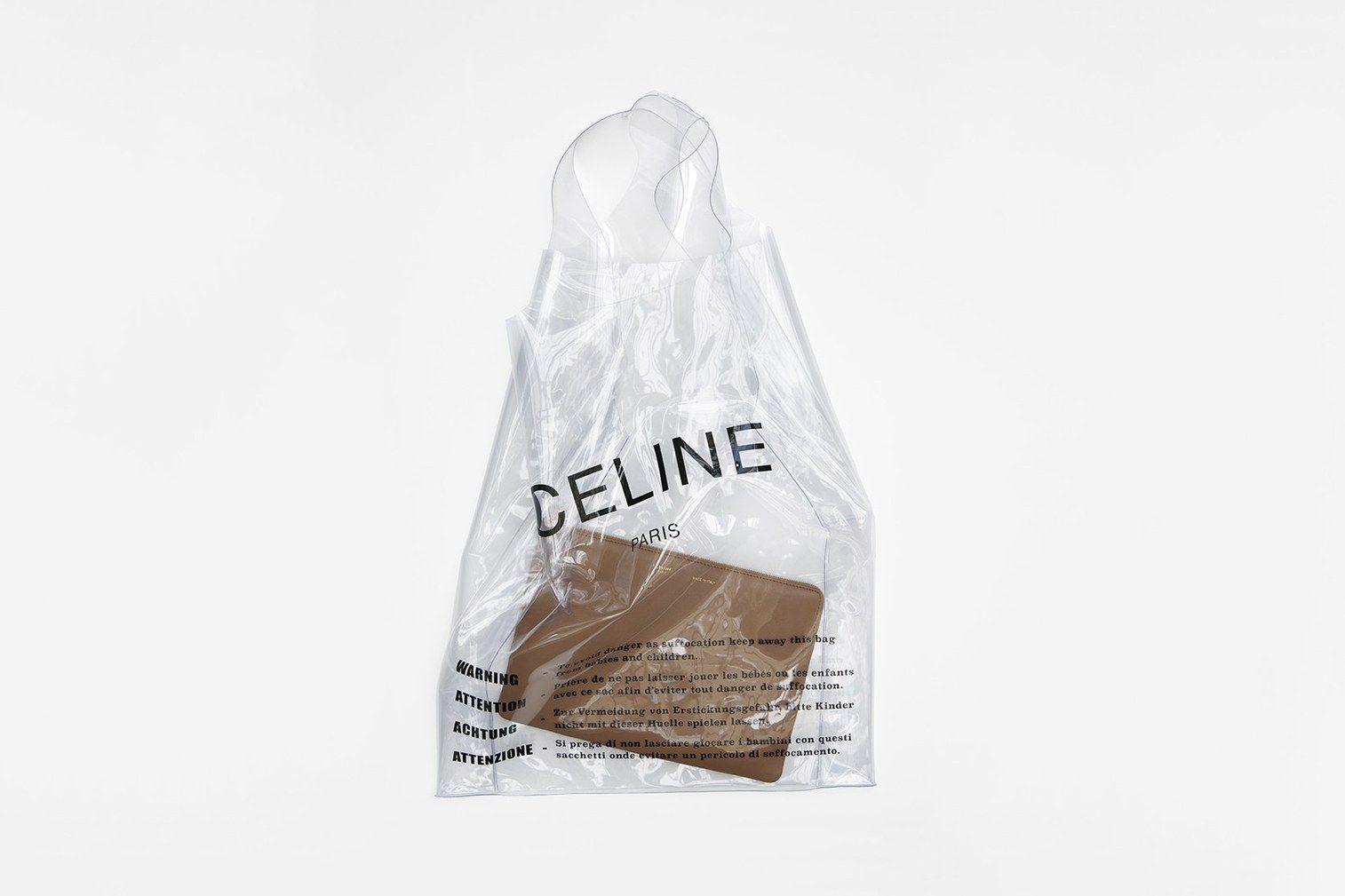 celine plastic shopping bag