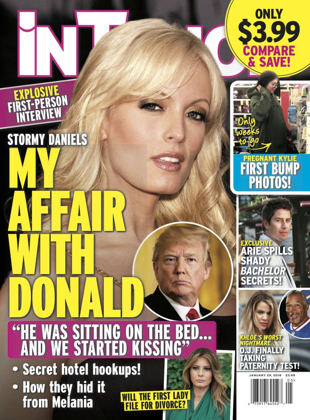Stormy Daniels on cover of 'In Touch Weekly'