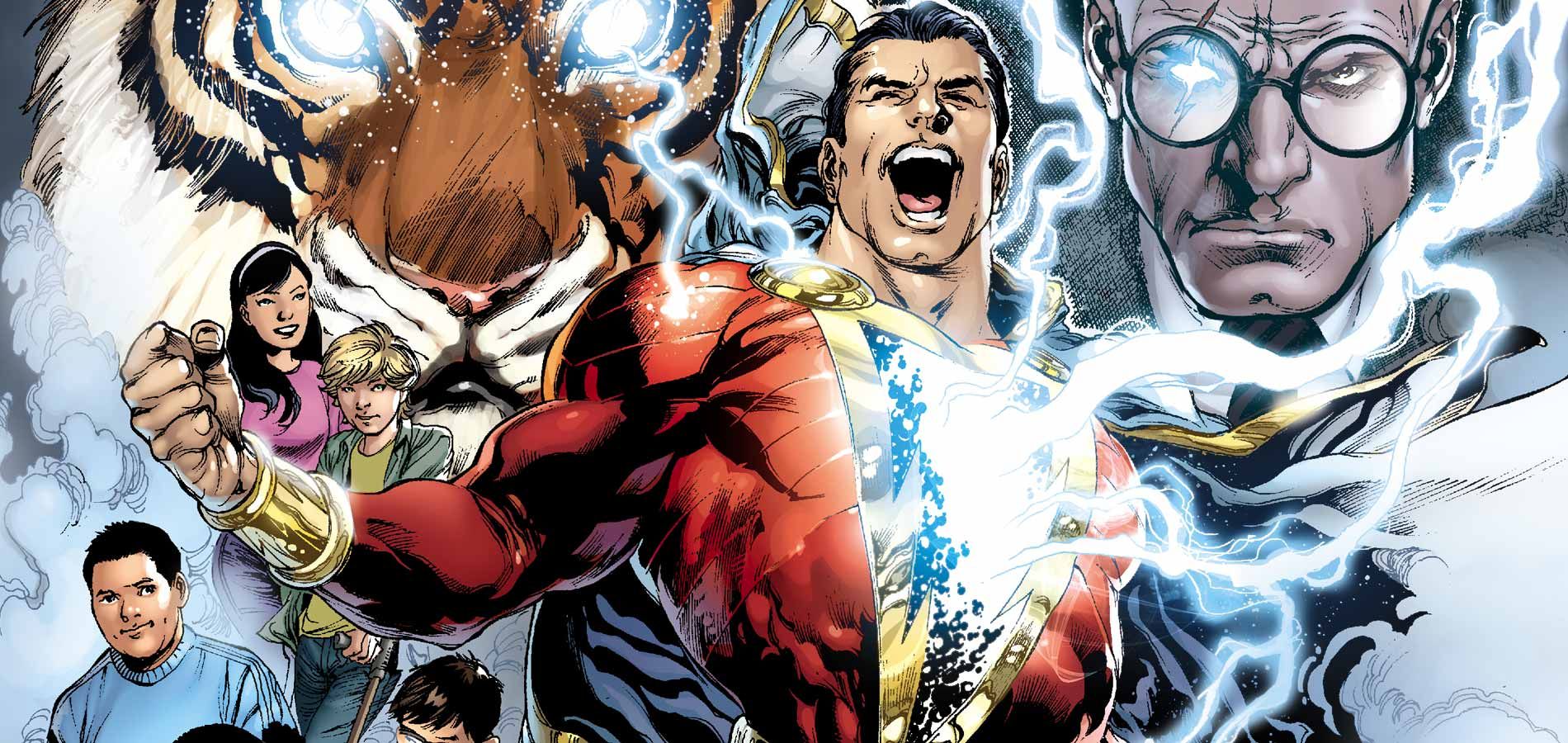 shazam cover dc comics