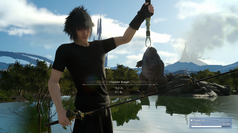FFXV experience guide fishing ascension tree reel experience