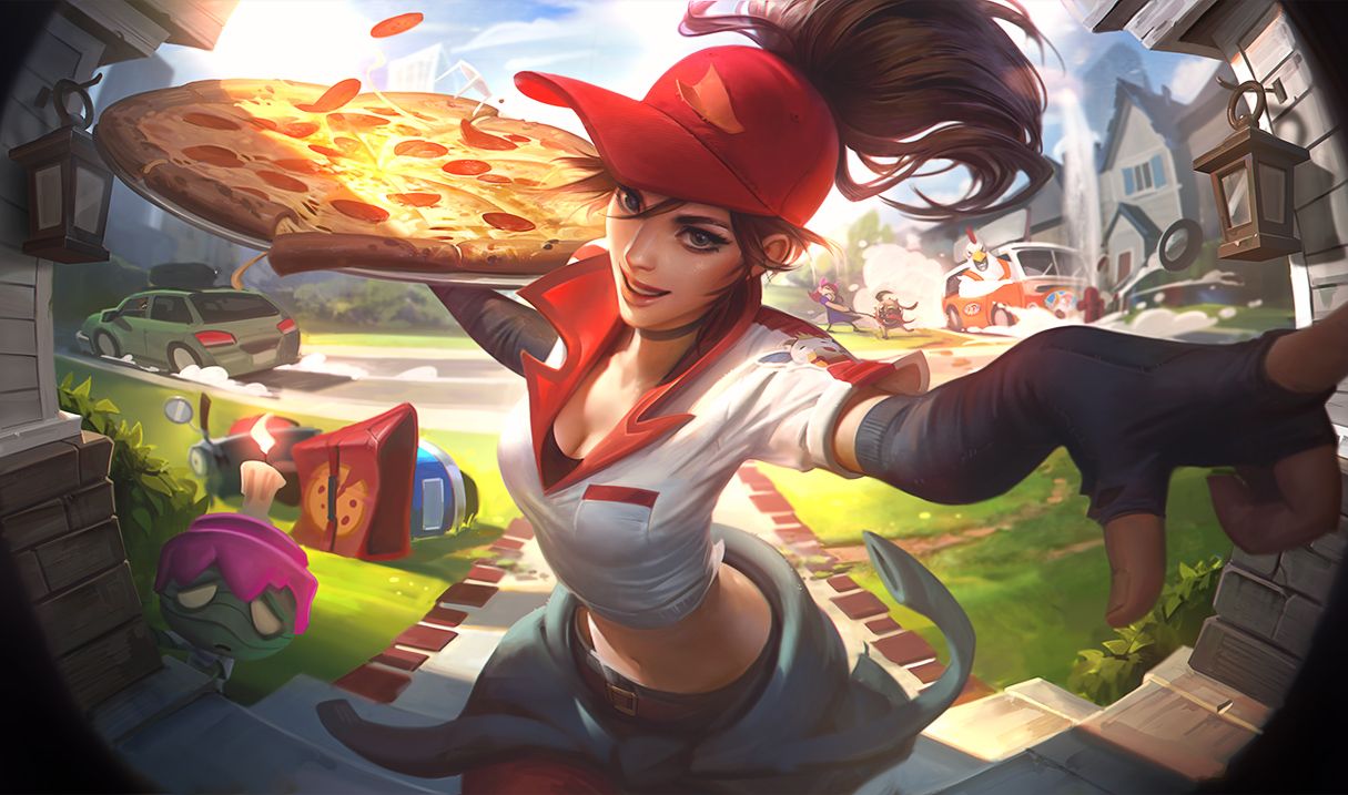 New League Of Legends Skins Include Pizza Delivery Sivir Hextech Alistar And Birdio