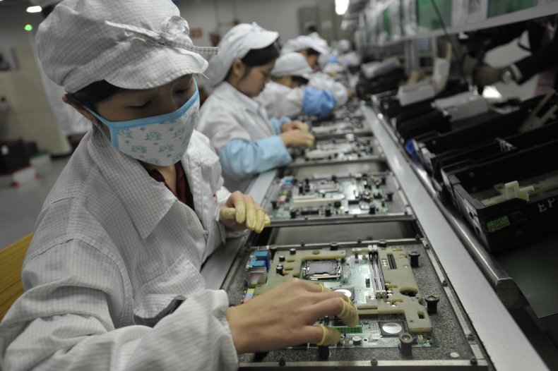 Apple factory, China