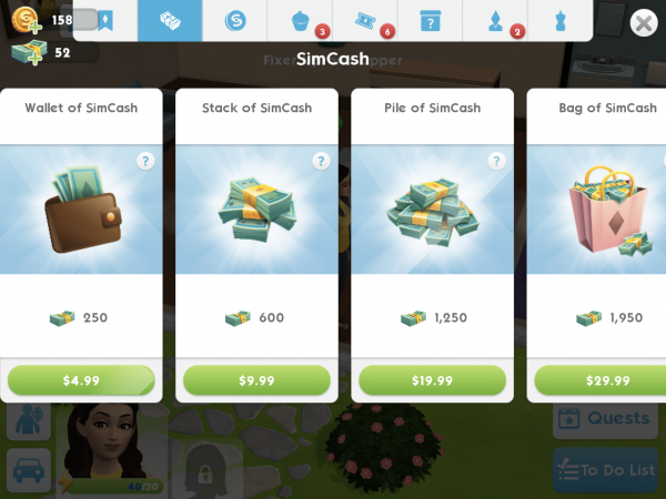 Money 1 chats sims Sims Freeplay