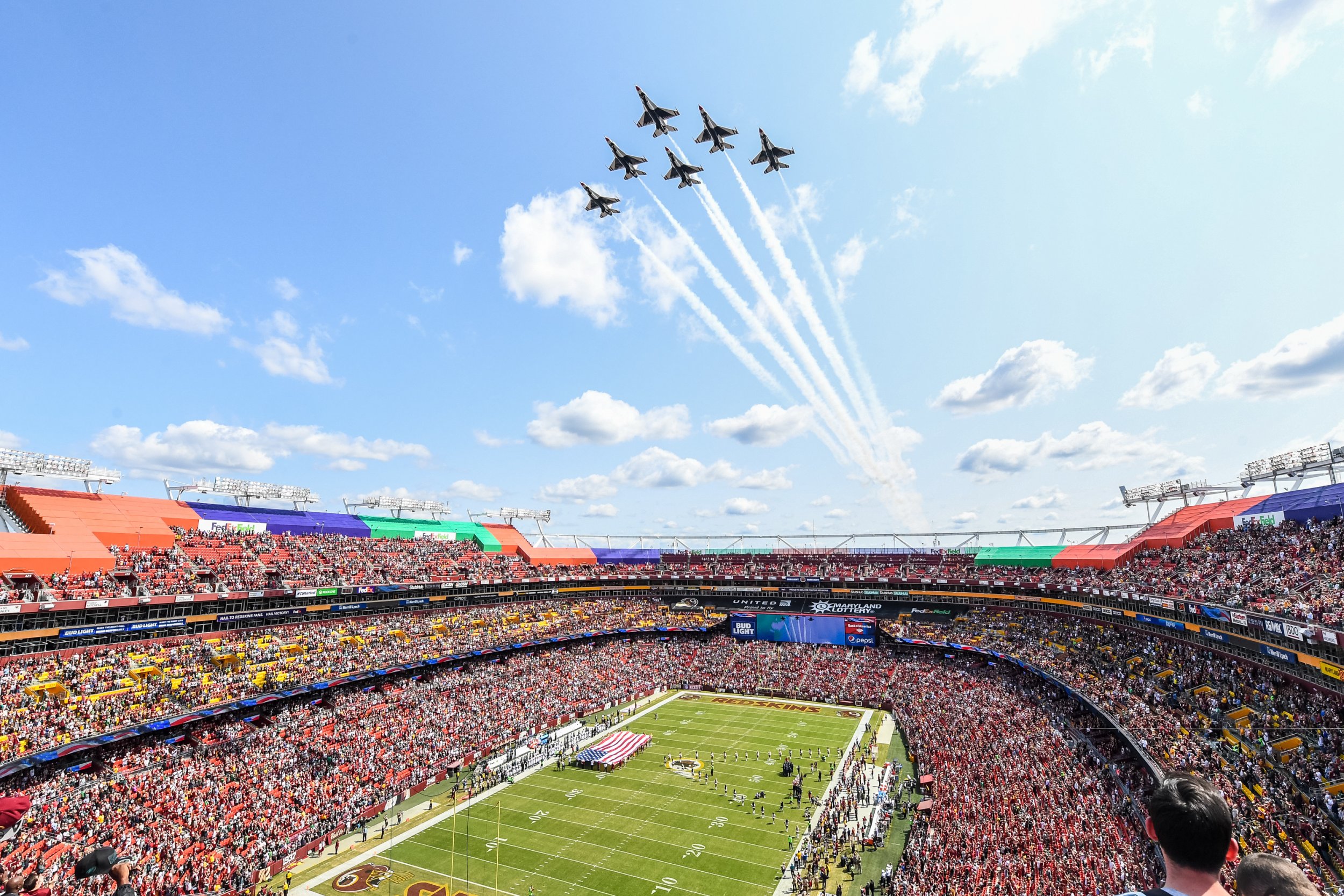 DVIDS - Images - Flyover at Yankee Stadium for USAF's 67th