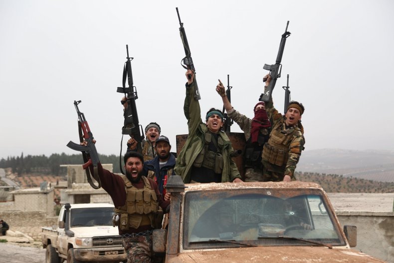GettyImages-929186228 Pro-Turkish Syrian rebels