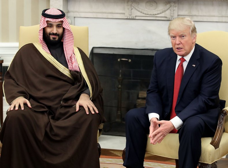GettyImages-653337722 Mohammed bin Salman with Donald Trump