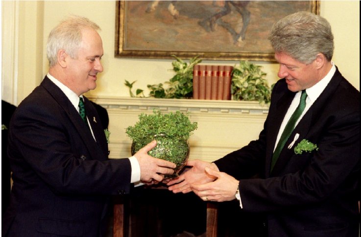 Bill Clinton shamrock Bill Clinton shamrock