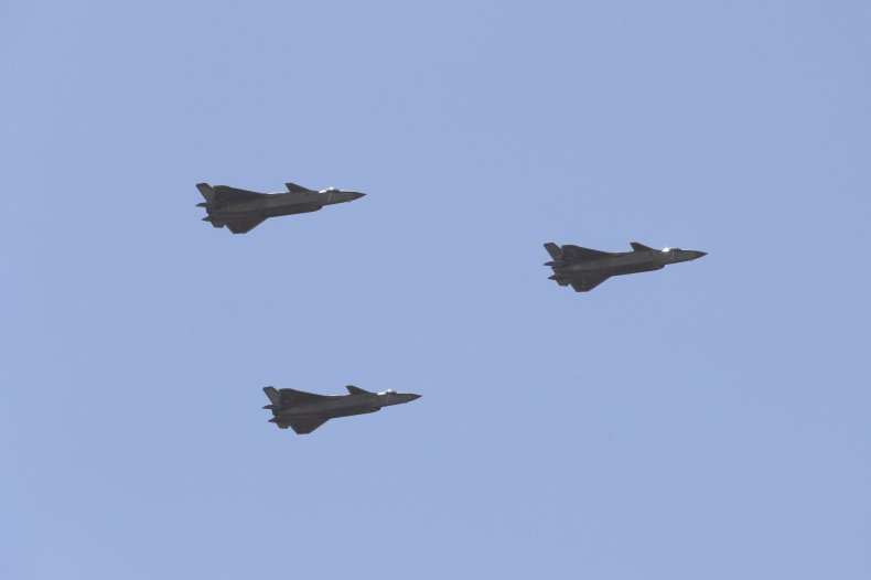 GettyImages-824402154 China J-20 Fighters