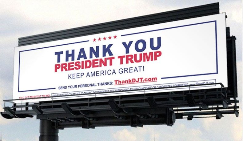 CDP-Trump-billboard thank you