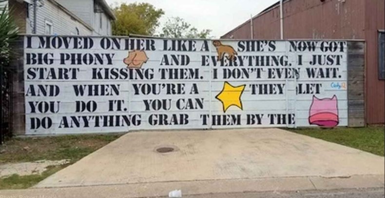 Donald Trump mural