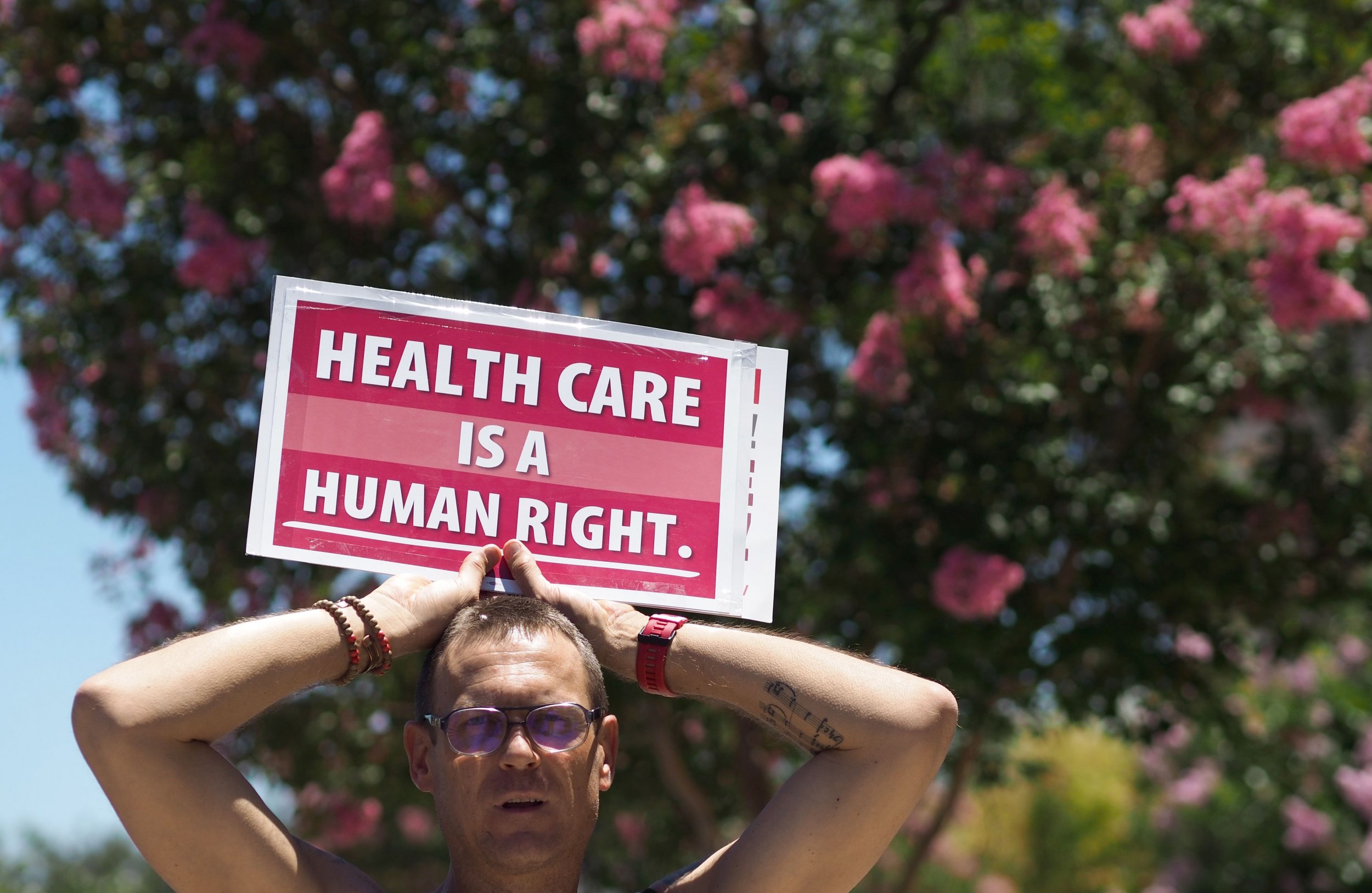 california health care protest 