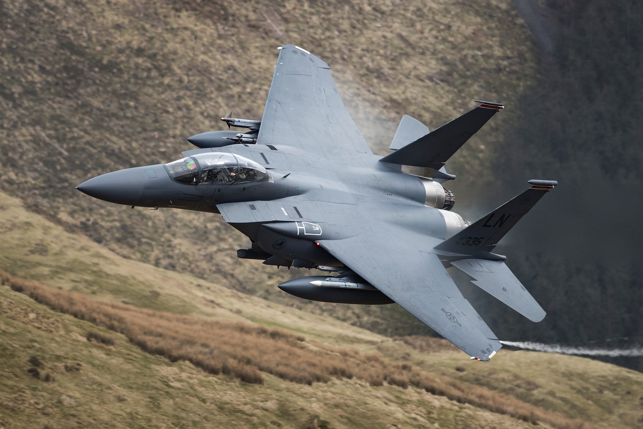 F-15 jet Air Force in Wales