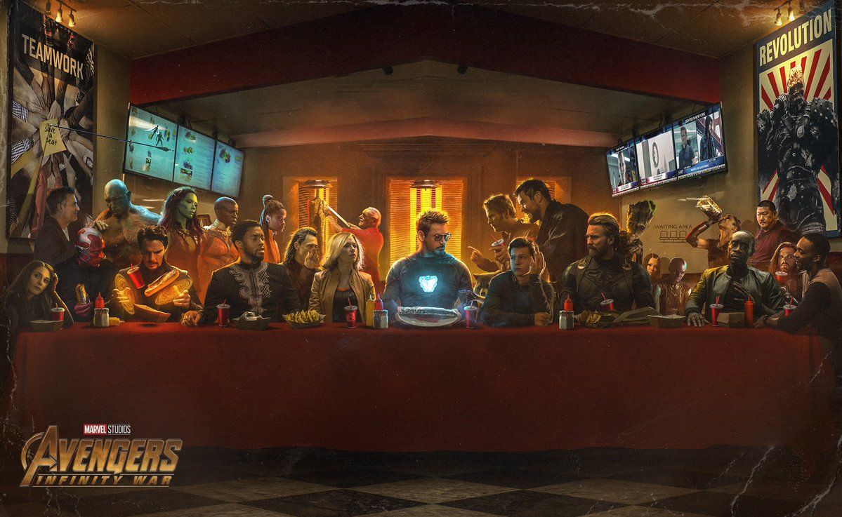 Store Avengers: Last Supper print SIGNED