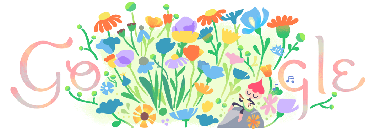 spring equinox google doodle