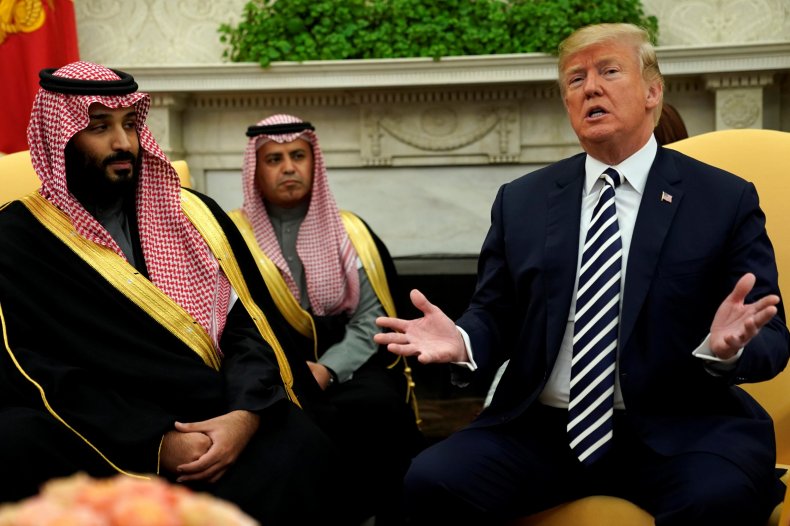 Donald Trump and Mohammed bin Salman 