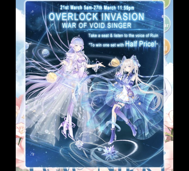 love, nikki, event, guide, void, singer, space cube, tips, strange invitation, nebula echo, overclock invasion