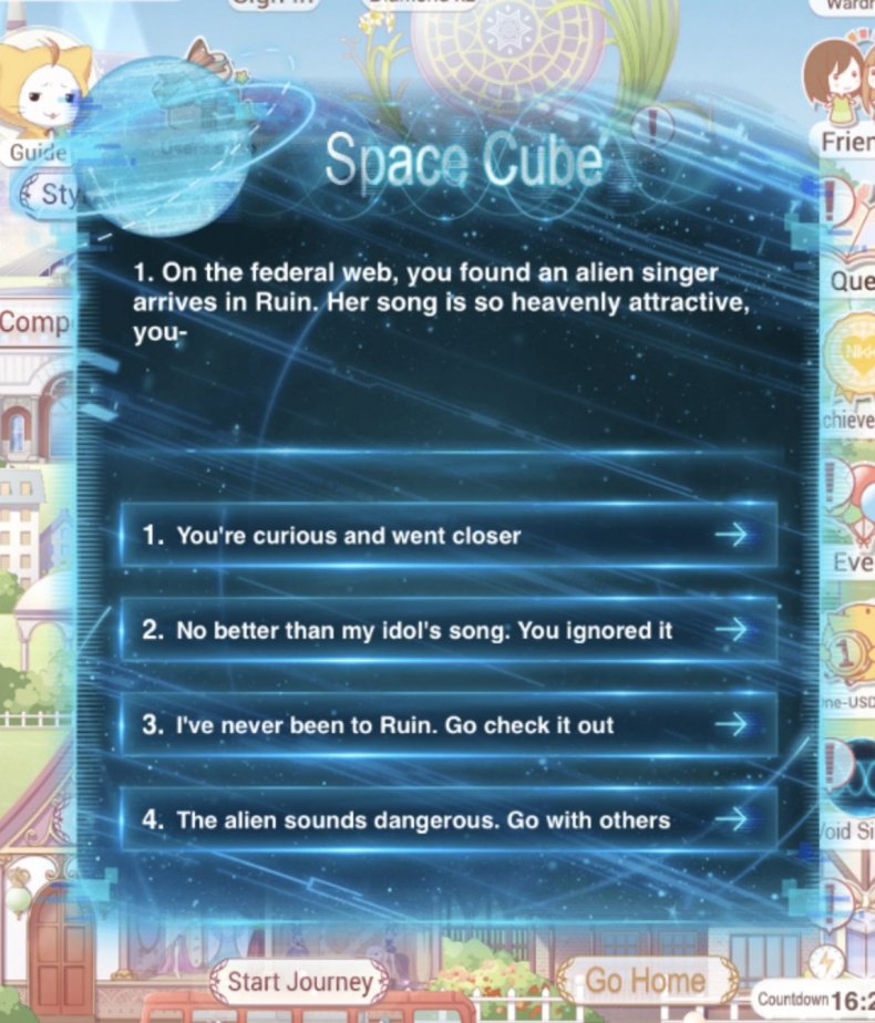 love, nikki, event, guide, void, singer, space cube, tips, strange invitation, nebula echo, overclock invasion