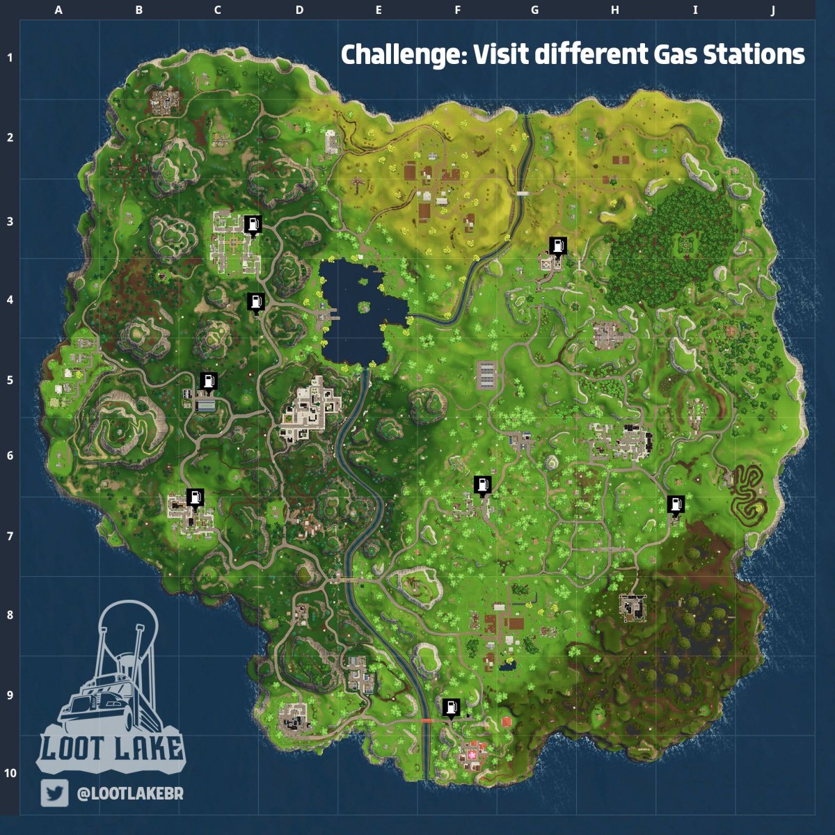 'Fortnite' Gas Stations map