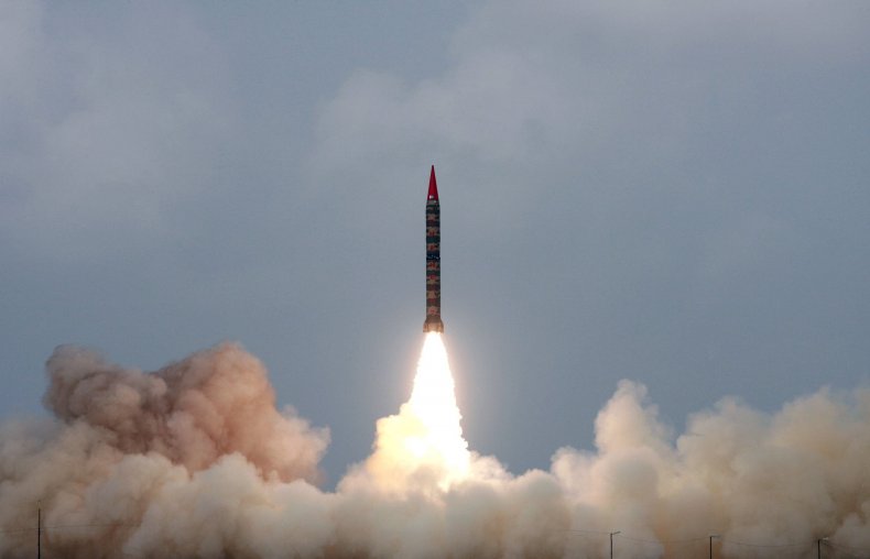 Pakistan nuclear missile test