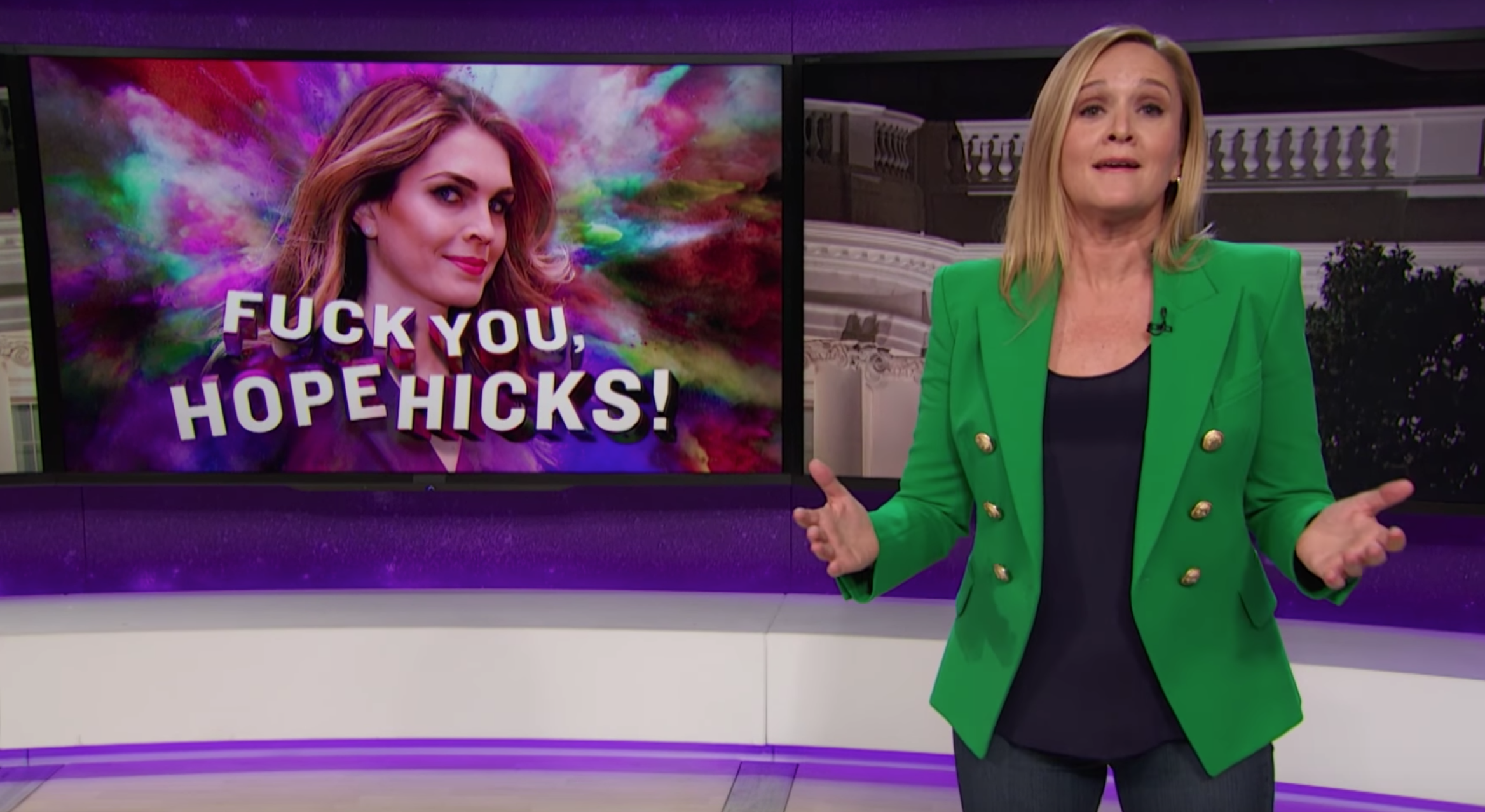 Samantha Bee Blasts Hope Hicks as 'If Zooey Deschanel Joined the Alt