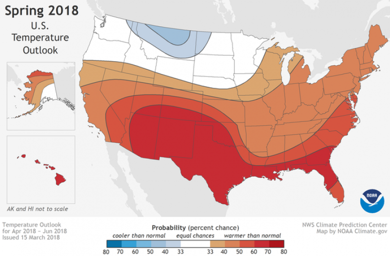 warm spring noaa
