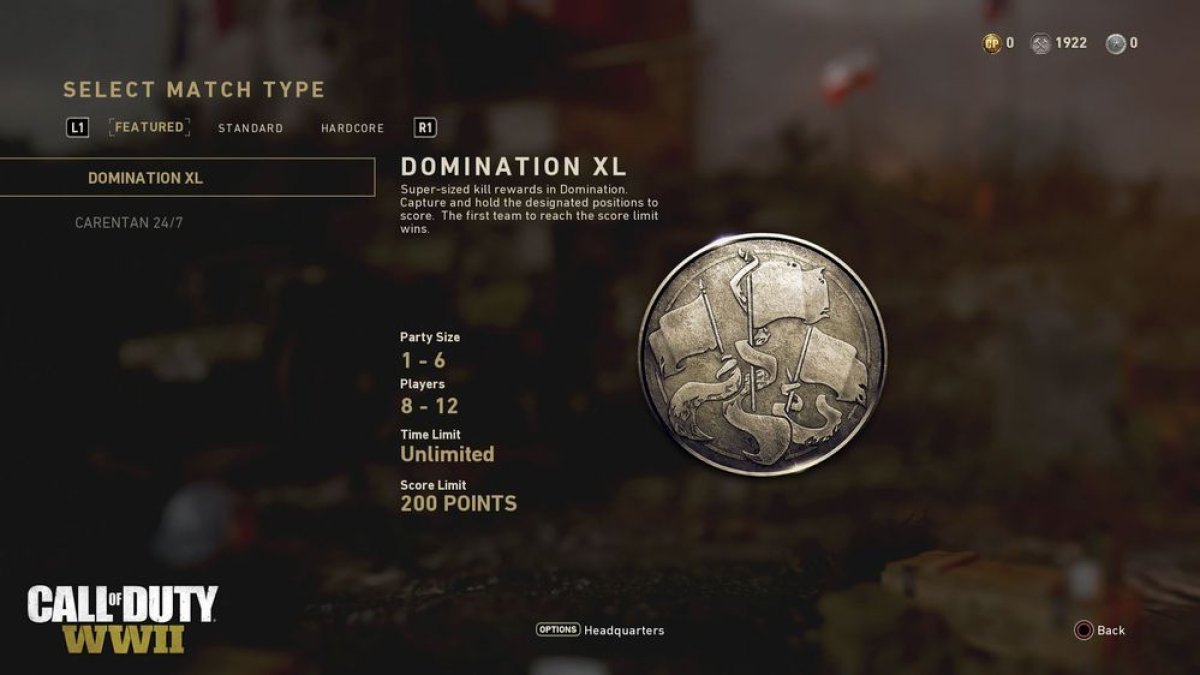 Call Of Duty WWII Domination XL