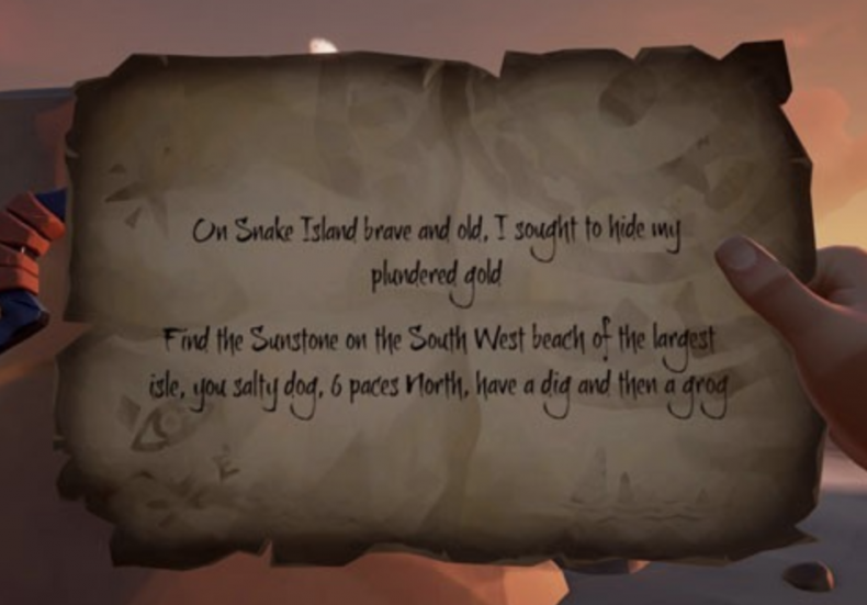 sea of thieves riddle guide solutions location snake island answer clue