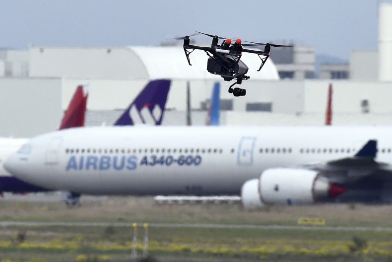 Drone at Toulouse airport