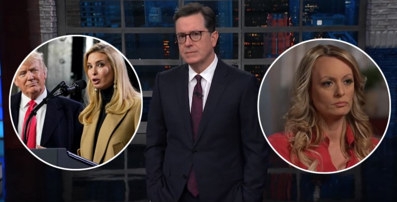 Colbert jokes about Trump's creepy obsession with his daughter