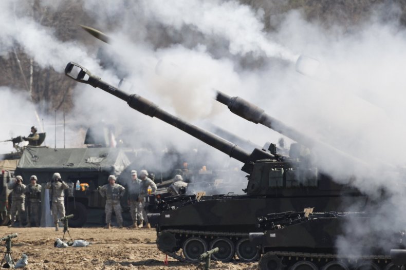 US Artillery in South Korea