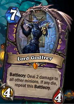 Hearthstone The Witchwood Legendary Revealed Lord Godfrey Is Defile   Lord Godfrey 