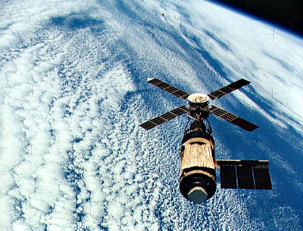 international space station in the sky